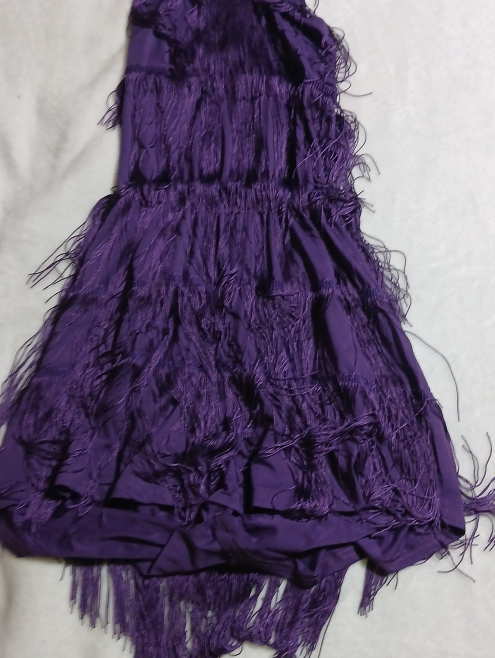 Elegant Purple Fringe Jumpsuit